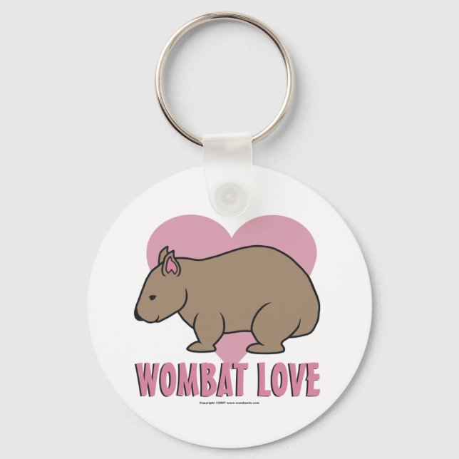 Wombat Love II Key Ring (Front)
