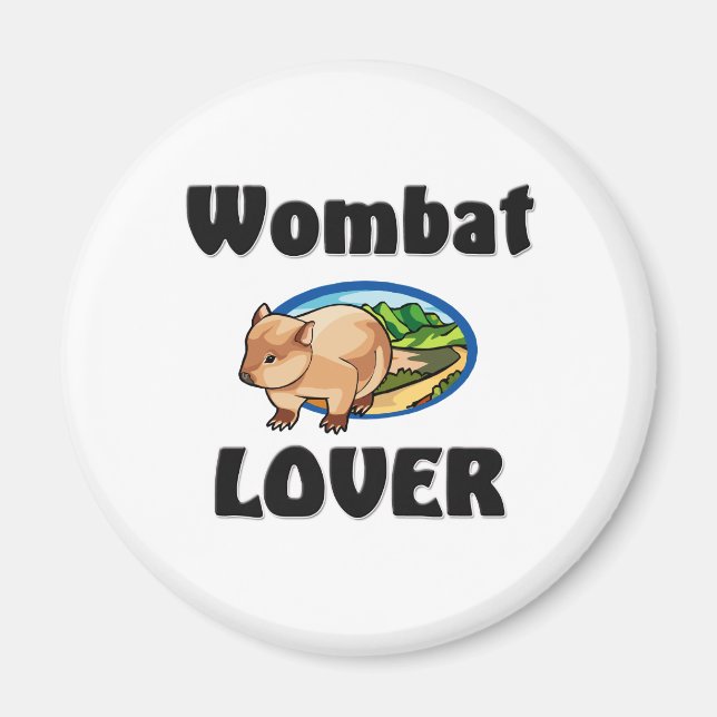 Wombat Lover Magnet (Front)
