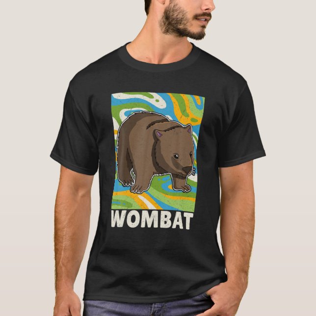 Wombat Marsupial Australia Australian Koala T-Shirt (Front)