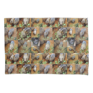 Wombat Photo Collage, Pillowcase