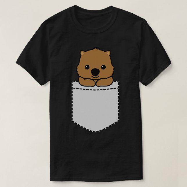Wombat Pocket T-Shirt (Design Front)