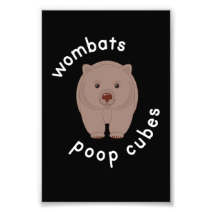 Wombat Poop Cube Australia Photo Print