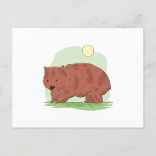 Wombat Postcard