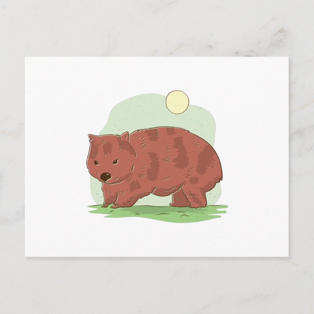 Wombat Postcard (Front)