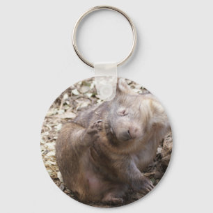 Wombat Scratch Key Ring