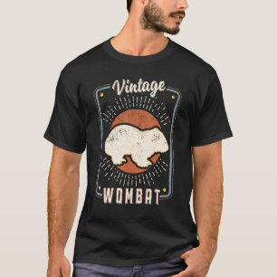 Wombat Vintage Retro Classic Animal Love 1 T-Shirt