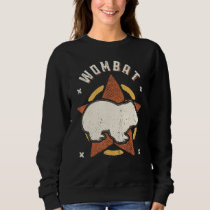 Wombat Vintage Retro Classic Animal Sweatshirt