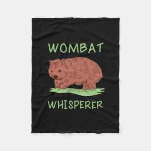 Wombat Whisperer Fleece Blanket