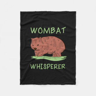 Wombat Whisperer Fleece Blanket