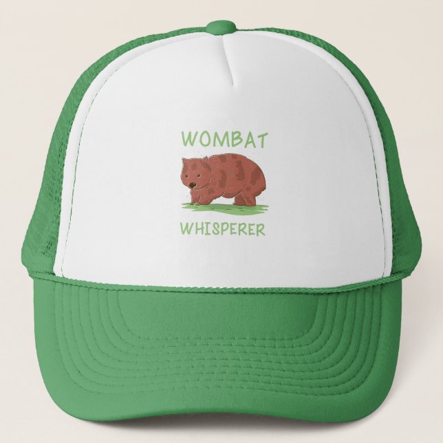 Wombat Whisperer Trucker Hat (Front)