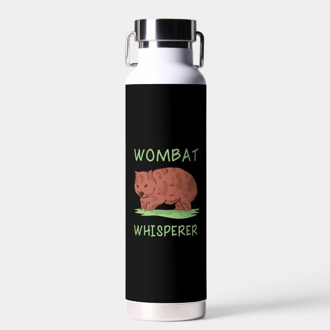 Wombat Whisperer Water Bottle (Front)