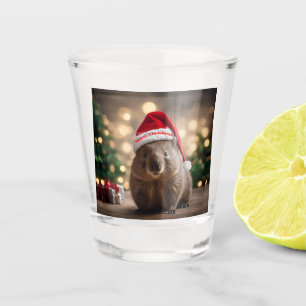 "Wombat Wonderland: A Cozy Christmas Eve" Shot Glass