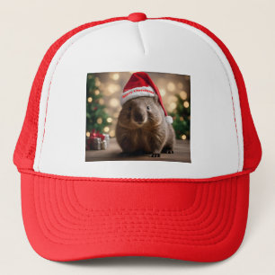 "Wombat Wonderland: A Cozy Christmas Eve" Trucker Hat
