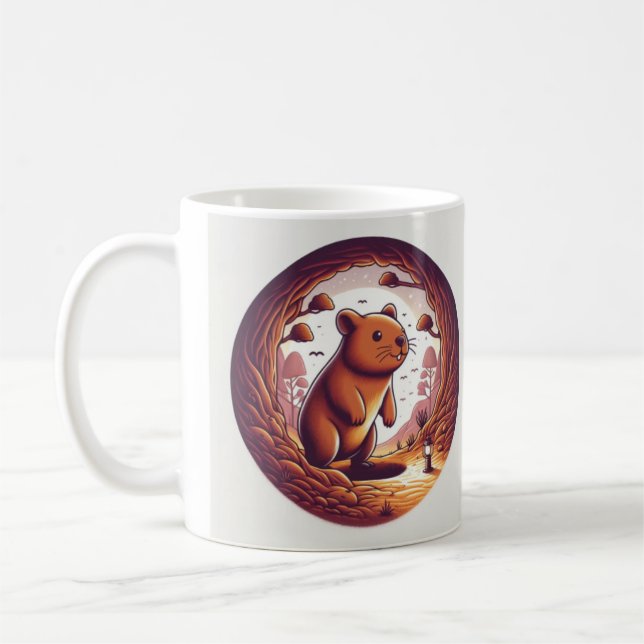 Wombat Wonderland Mug” Coffee Mug (Left)