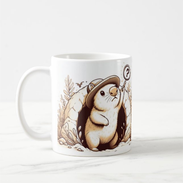 Wombat Wonderland Mug” Coffee Mug (Left)