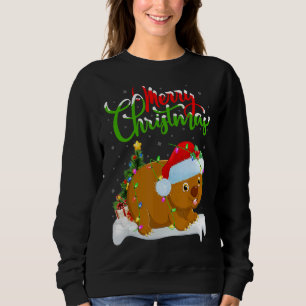 Wombat Xmas Decorations Santa Wombat Christmas Sweatshirt