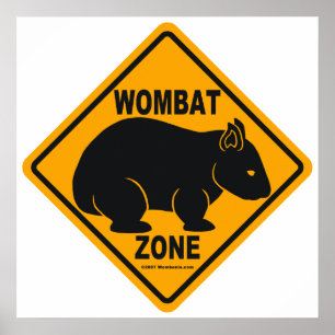 Wombat Zone Sign