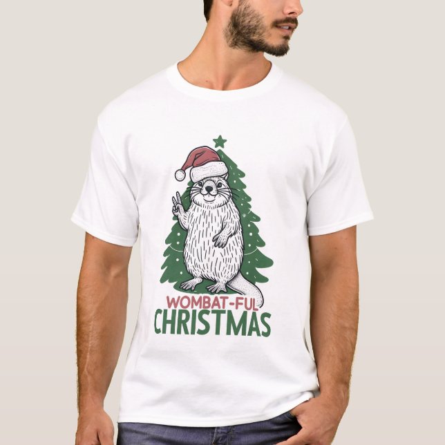 Wombatful Christmas  T-Shirt (Front)