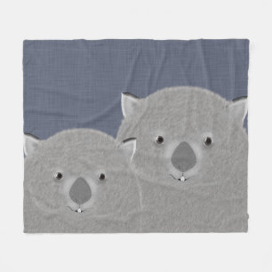 Wombats Fleece Blanket