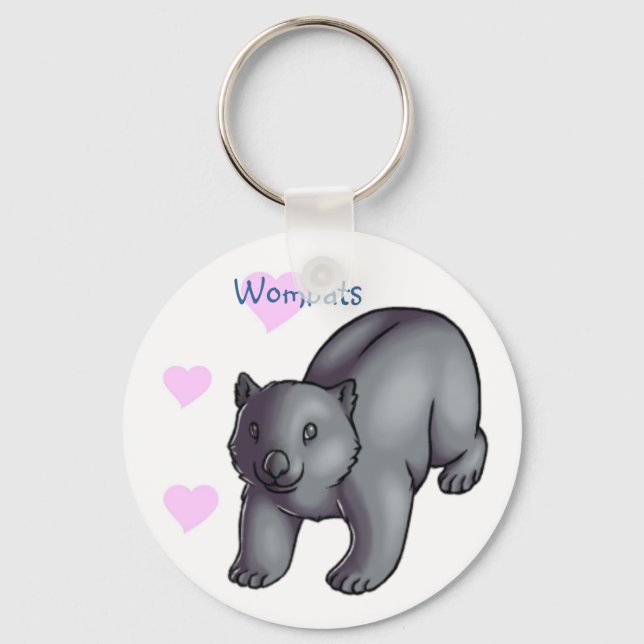Wombats Key Ring (Front)