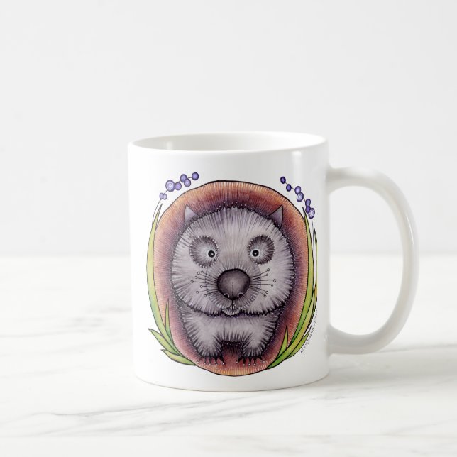 'Wombie' the wombat mug^ Coffee Mug (Right)