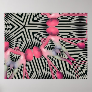 Wombo Flag of Independence Surrealism Poster