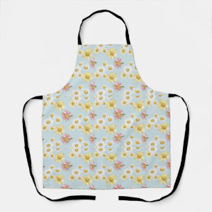 Womd flowers pattern apron