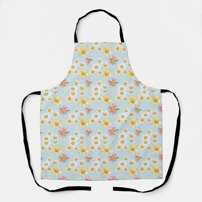 Womd flowers pattern  apron (Front)