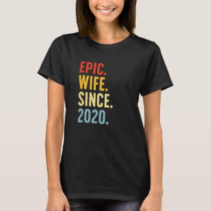 Women 3rd Wedding Anniversary Vintage Epic Wife Si T-Shirt