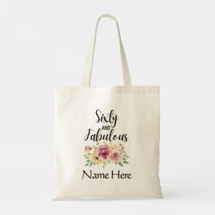 Women 60th Birthday Custom Tote Bag Gift