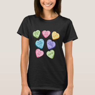 Women A Valentine Heart Candy Applied Behavior Ana T-Shirt
