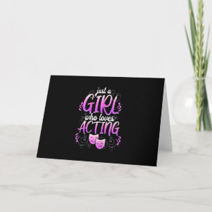 Women Actress Girl Acting Broadway Musicals Acter Card