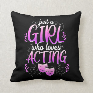 Women Actress Girl Acting Broadway Musicals Acter Cushion
