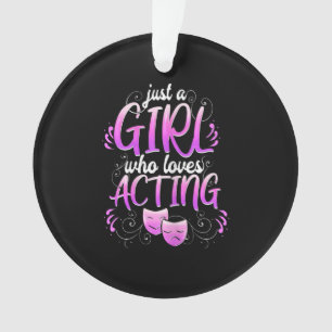 Women Actress Girl Acting Broadway Musicals Acter Ornament
