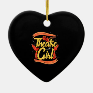 Women Actress Girl Musical Broadway Actress Acter Ceramic Ornament