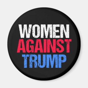 Women Against Trump 2024 Election Black Magnet