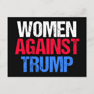 Women Against Trump 2024 Election Black Postcard