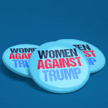 Women Against Trump 6 Cm Round Badge<br><div class="desc">Women Against Trump buttons for females and feminists who unite against Donald Trump. Resist,  impeach,  and fight for equal rights with this patriotic protest design.</div>