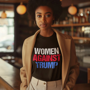 Women Against Trump Black T-Shirt