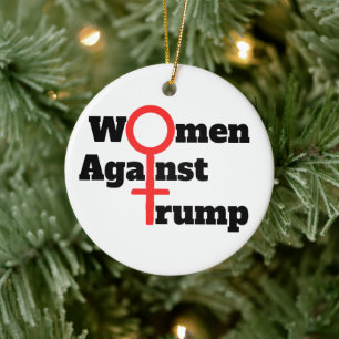 Women Against Trump Ceramic Ornament