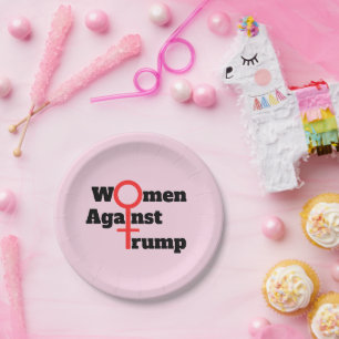 Women Against Trump Paper Plate