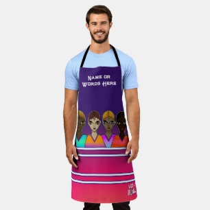 Women Aligned All-Over Print Apron