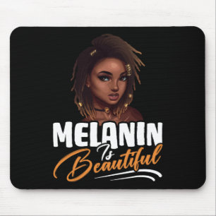 Women American Afro Queen Black Pride Melanin Is B Mouse Pad