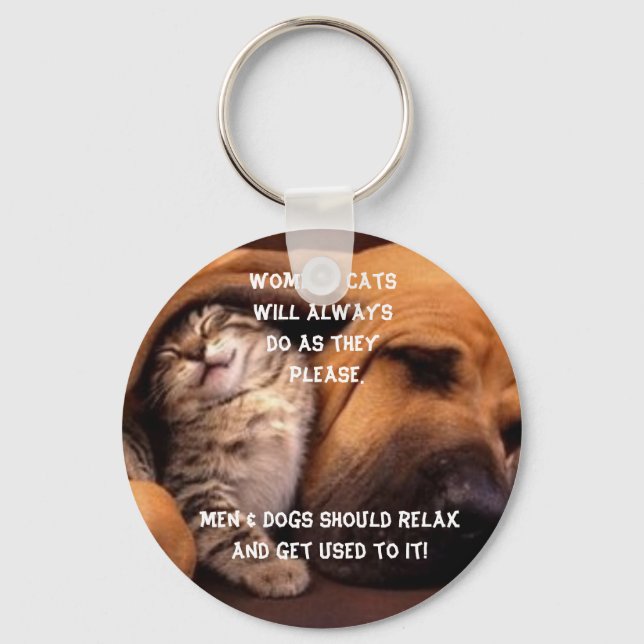 Women and Cats Key Ring (Front)