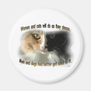 Women and Cats... Magnet