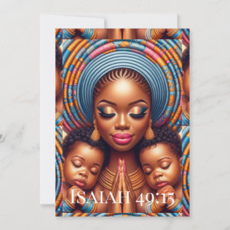 Women and child Isaiah 49:15: Thank You Card