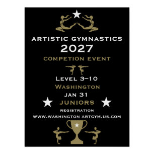 Women And Girls Artistic Gymnastics Poster