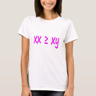 Women are greater than/equal to men - XX ≥ XY T-Shirt
