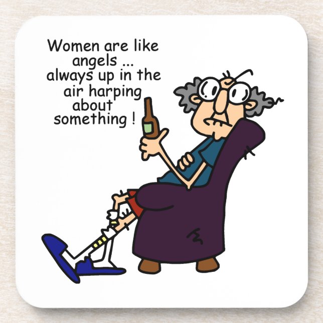 Women Are Like Angels Coaster (Front)