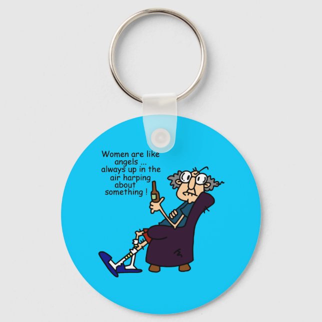 Women Are Like Angels Key Ring (Front)